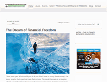 Tablet Screenshot of freedomlifestylesecrets.com